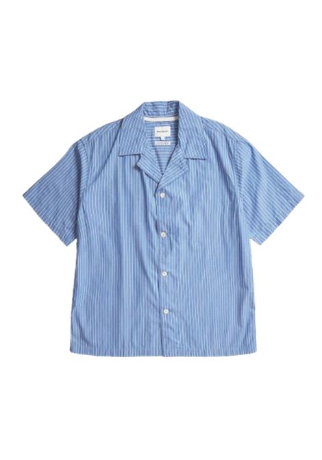 camicia mads uomo azzurra NORSE PROJECTS | N40-08317000